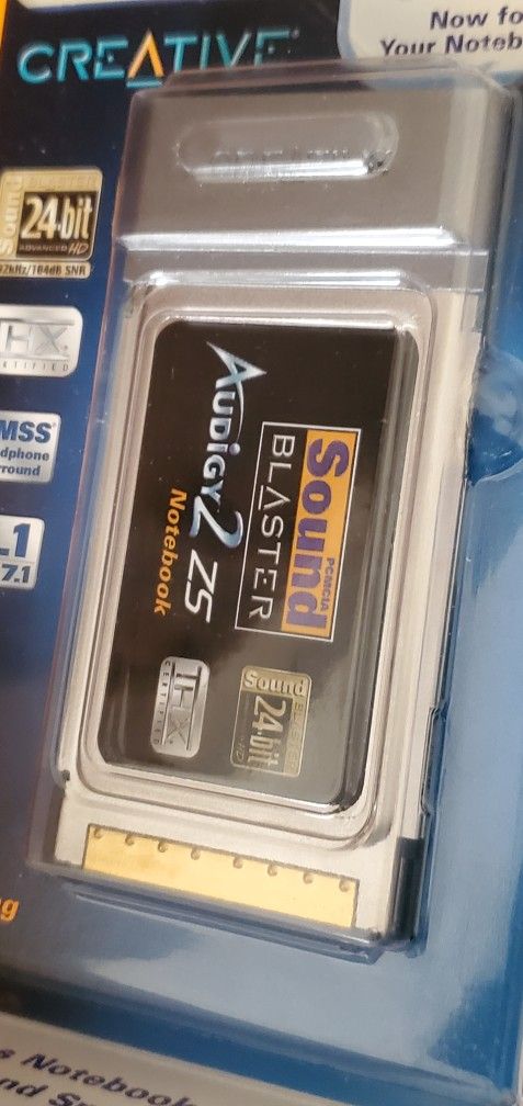 Creative PCMCIA Sound Blaster Audigy 2 ZS Notebook Audio Sound Card