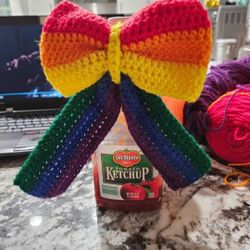 Rainbow Bow On Rubberband