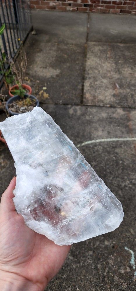 Selenite Slab Over An Inch Thick