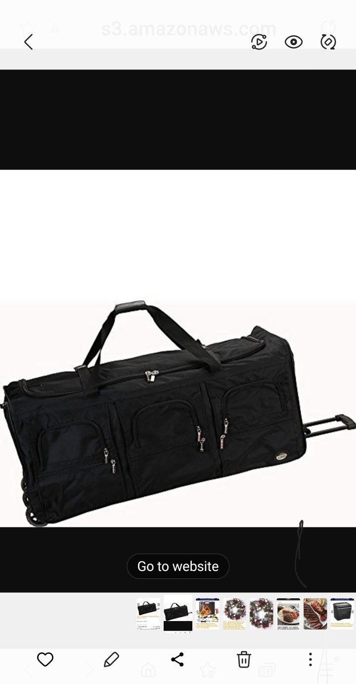 Rockland Rolling Duffle Bag. 40"