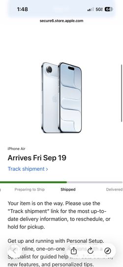 iPhone 17 Air 256gb Sky Blue 