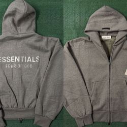 Essential hoodie zip up