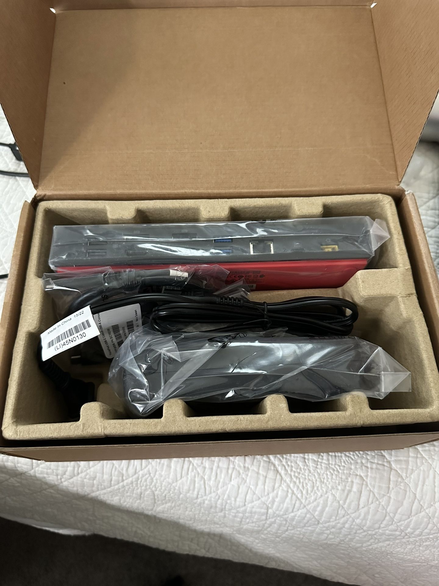Thinkpad hybrid usb C With usb A Dock P/N-40AF0135US