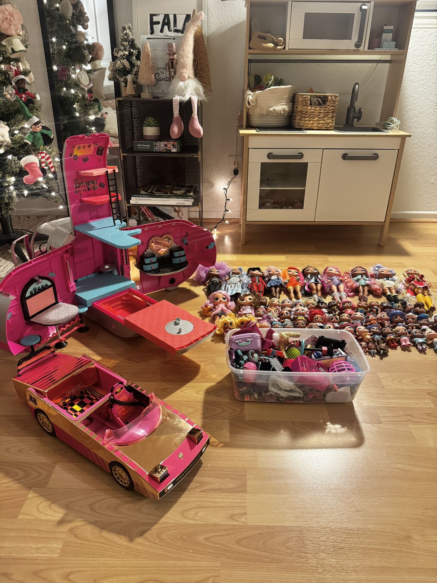 LOL Surprise Dolls (Large Bulk Lot ) +  Glamper Fashion Camper + Car Pool Coupe