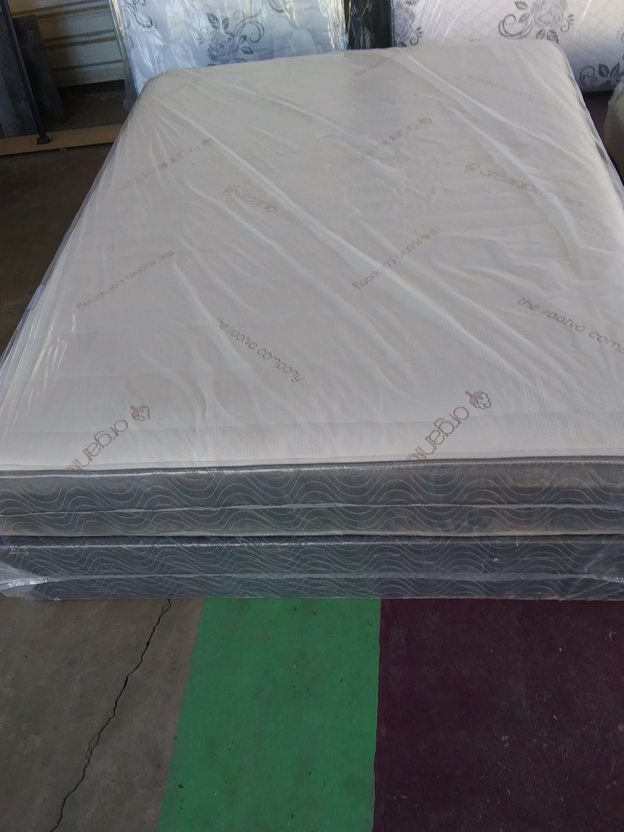 Queen size mattress with box spring