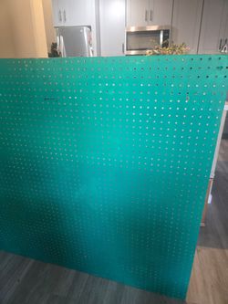 Pegboard and hooks