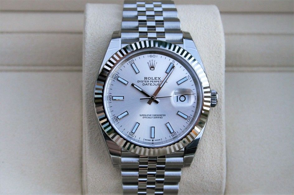 ROLEX 126334 DATEJUST 41MM JUBILEE SILVER MARKER - T7357