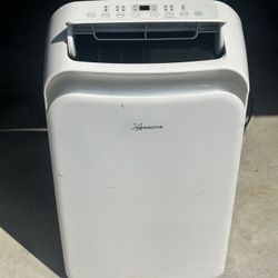 Seasons SM13R1 Portable 13500 Air Conditioner with Heater, White; Cool Rooms Measuring 550 to 700 sq.ft