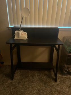 Small desk & charging station lamp