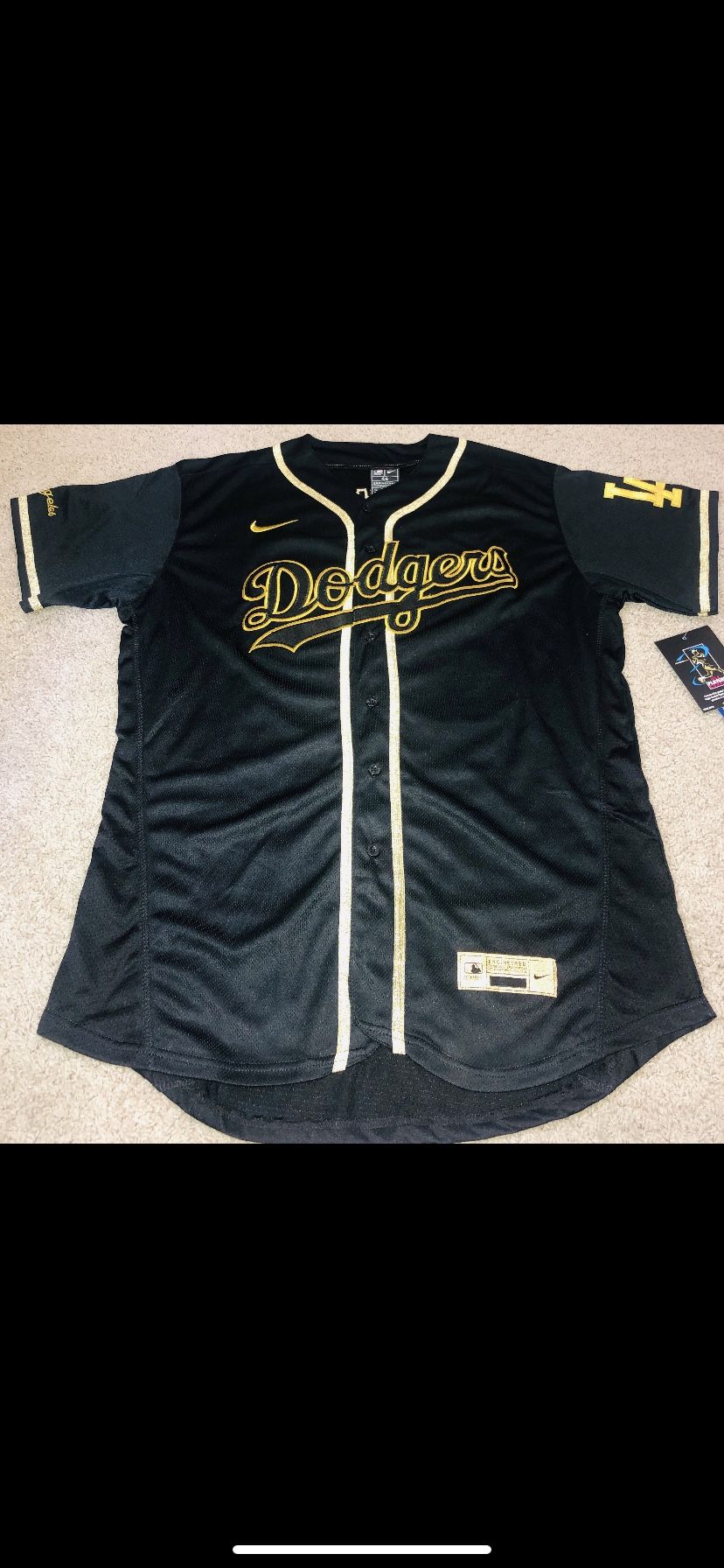 Black Gold Dodgers Jersey