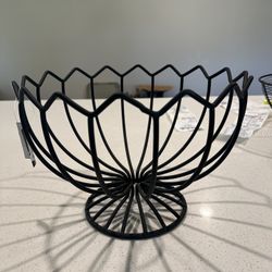 Large Metal Fruit Bowl