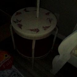 Vintage End Table With 3 Lamp Needs Re Wired