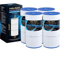 POOLPURE Replacement for Pool Filter Hayward CX480XRE, Pleatco PA56SV-PAK4, Ultral-A4, Unicel C-7458, Filbur FC-1223, FC-6420, Hayward SwimClear C2020