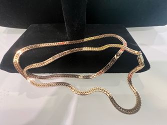 🪎 14KT Yellow Gold 22 1/2” Herringbone Necklace 18.5g