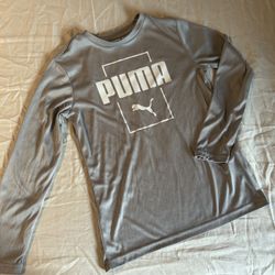 Boys Puma Long Sleeve Shirt Size 7/8