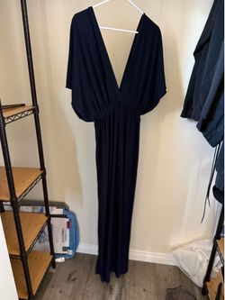 KOH KOH Navy Blue Maxi Dress Size 1