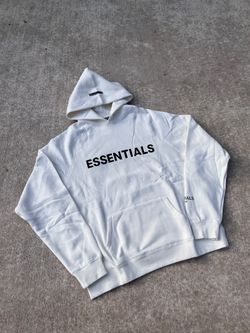 White Essentials Hoodie