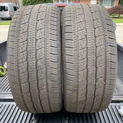 2) 285/45/22 General Grabber HTS60 Tires  One tire has slight edge wear  DOT 0923  $150 for Both  I carry other sizes 