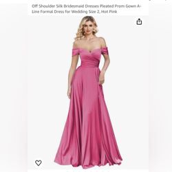 Pleated Gown A-Line Formal Dress for Wedding Or Prom