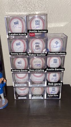 Dodgers World Series signed autograph baseball (trade)