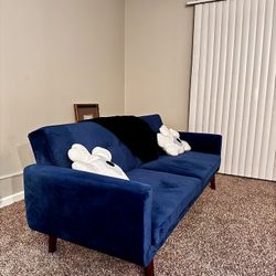 Blue Velvet Gardens Nola Modern Futon