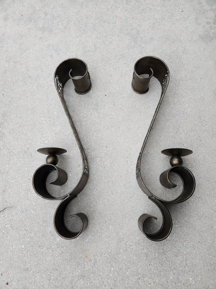 Metal Wall Candle Holder Decor (2)