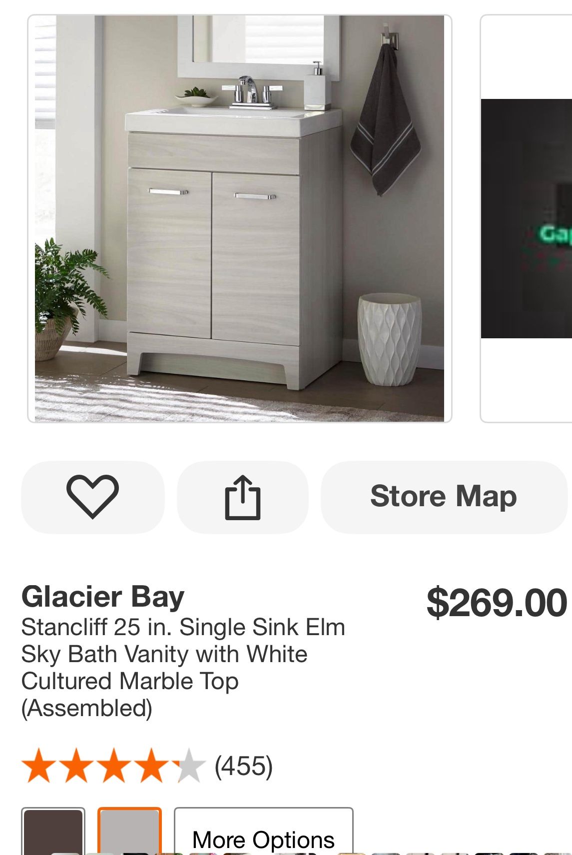 Vanity Combo Stancliff Mocca Color