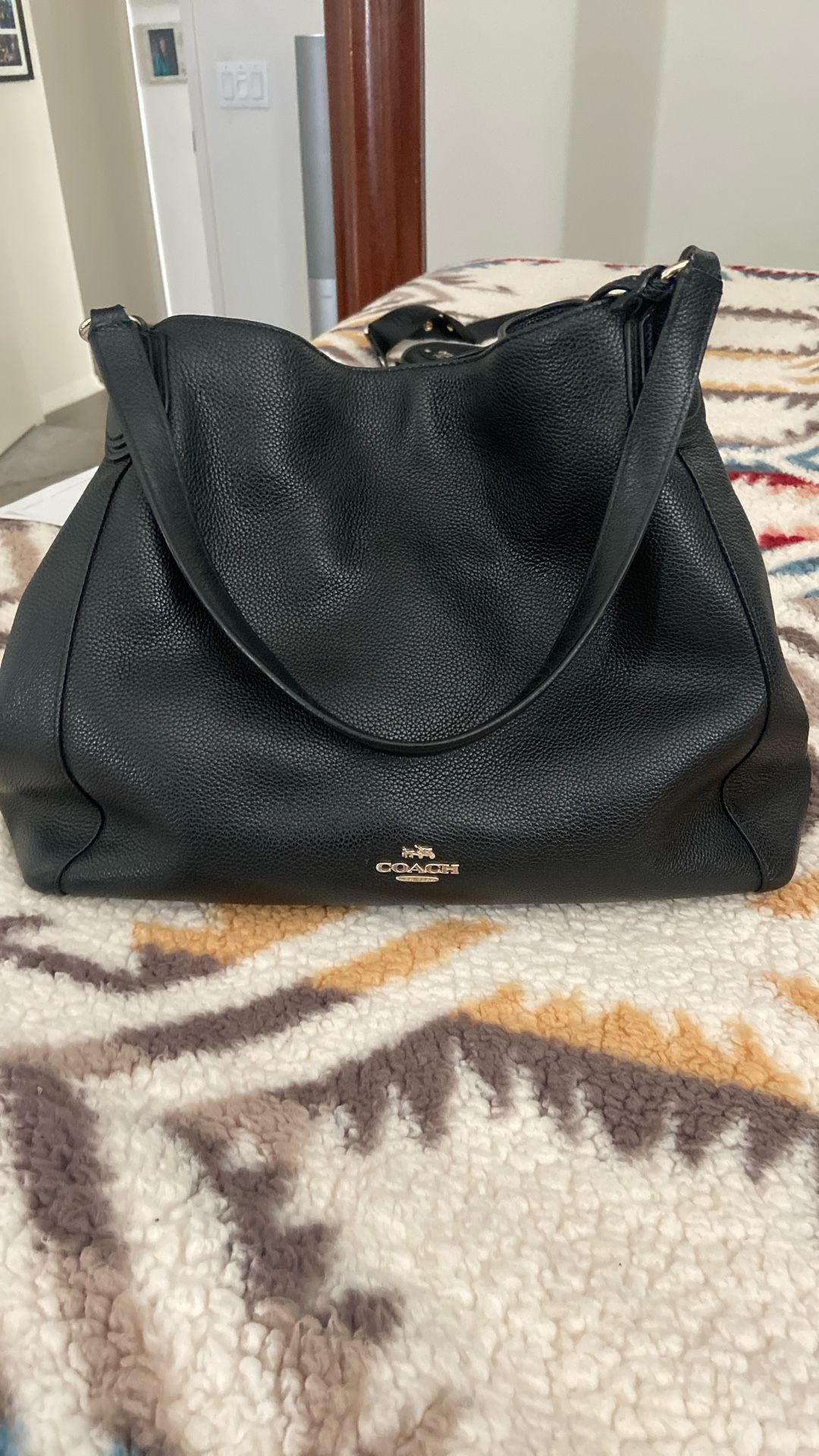 Coach Black Hobo Leather Bag