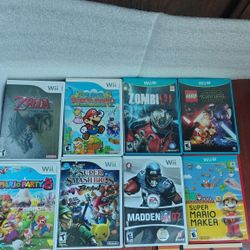 Nintendo Wii And Wii Games Bundle Deal Only