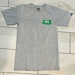 Vans Off The Wall Classic fit Grey Cotton Christmas Graphic T Shirt Men’s sz. XS 