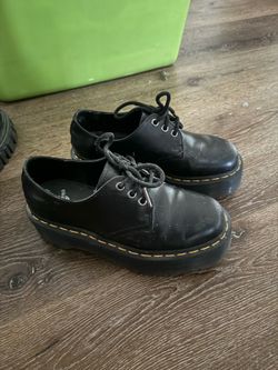 Doc marten 1461 smooth leather platform shoes