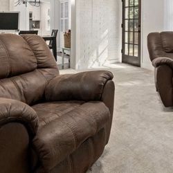 Leather Recliners Price Is For Two