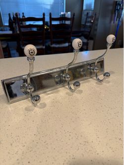 French Country Wall Coat Rack – 3 Double Hooks