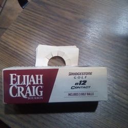 ⭐ ELIJAH CRAIG BOURBON, BRIDGESTONE e12 CONTACT GOLF BALLS (NEW)