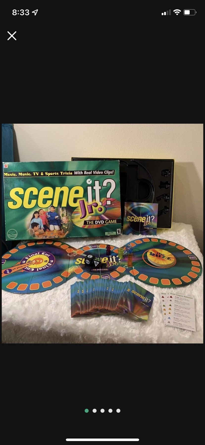 445 Scene It? Jr DVD Game (410/Evers) ((Please Read All Info))445