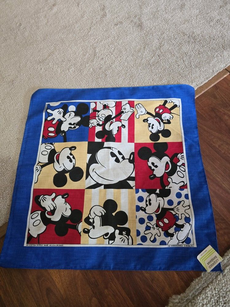 DISNEY VINTAGE BANDANAS NEW SET OF 3