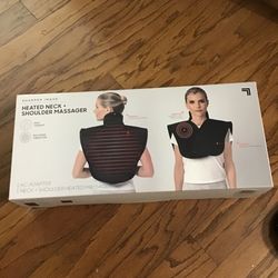 Heated neck massager 