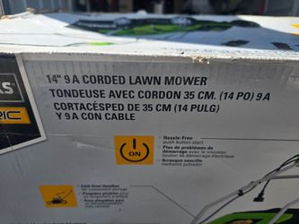 Greenwork electric lawn mower