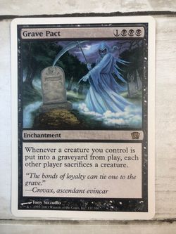 Grave pact 8th edition lightly played