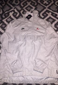 Jordan white cement windbreaker size M