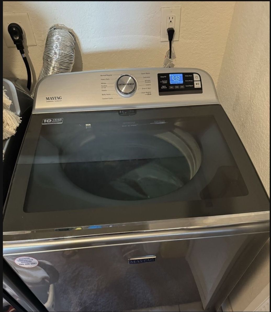 Maytag WiFi Washing Machine In Excellent Cond Basically New 5.2