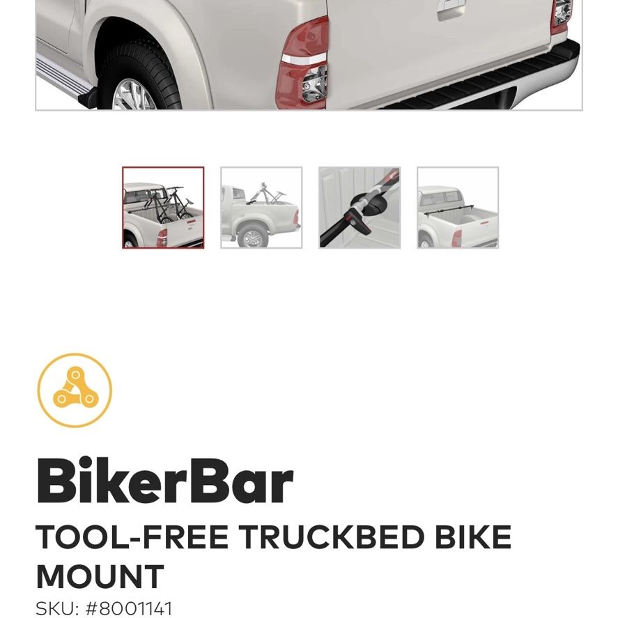Yakima Bikerbar Truck Bed Bike Rack