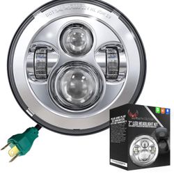 Eagle Lights 8700C 7" LED Headlight for Harley Davidson and Indian Motorcycles -