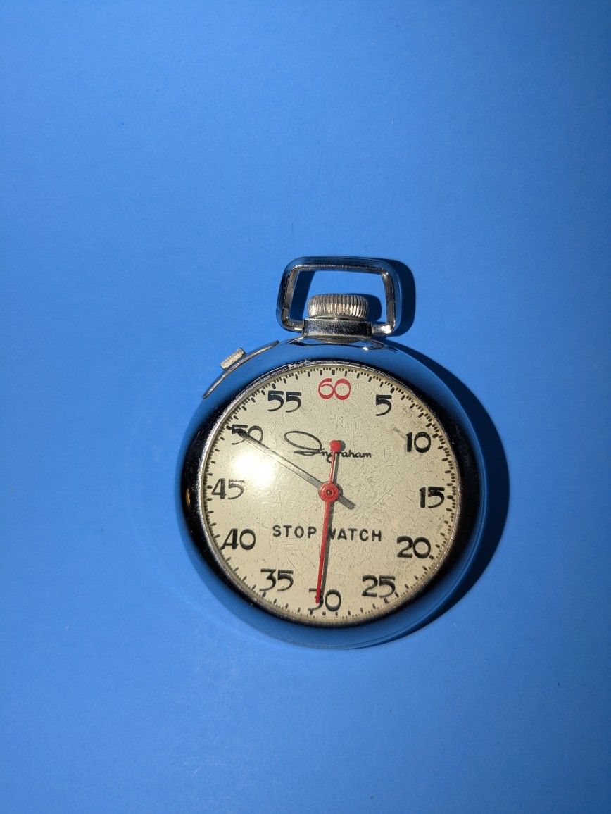 Vintage Ingraham Pocket Stop Watch