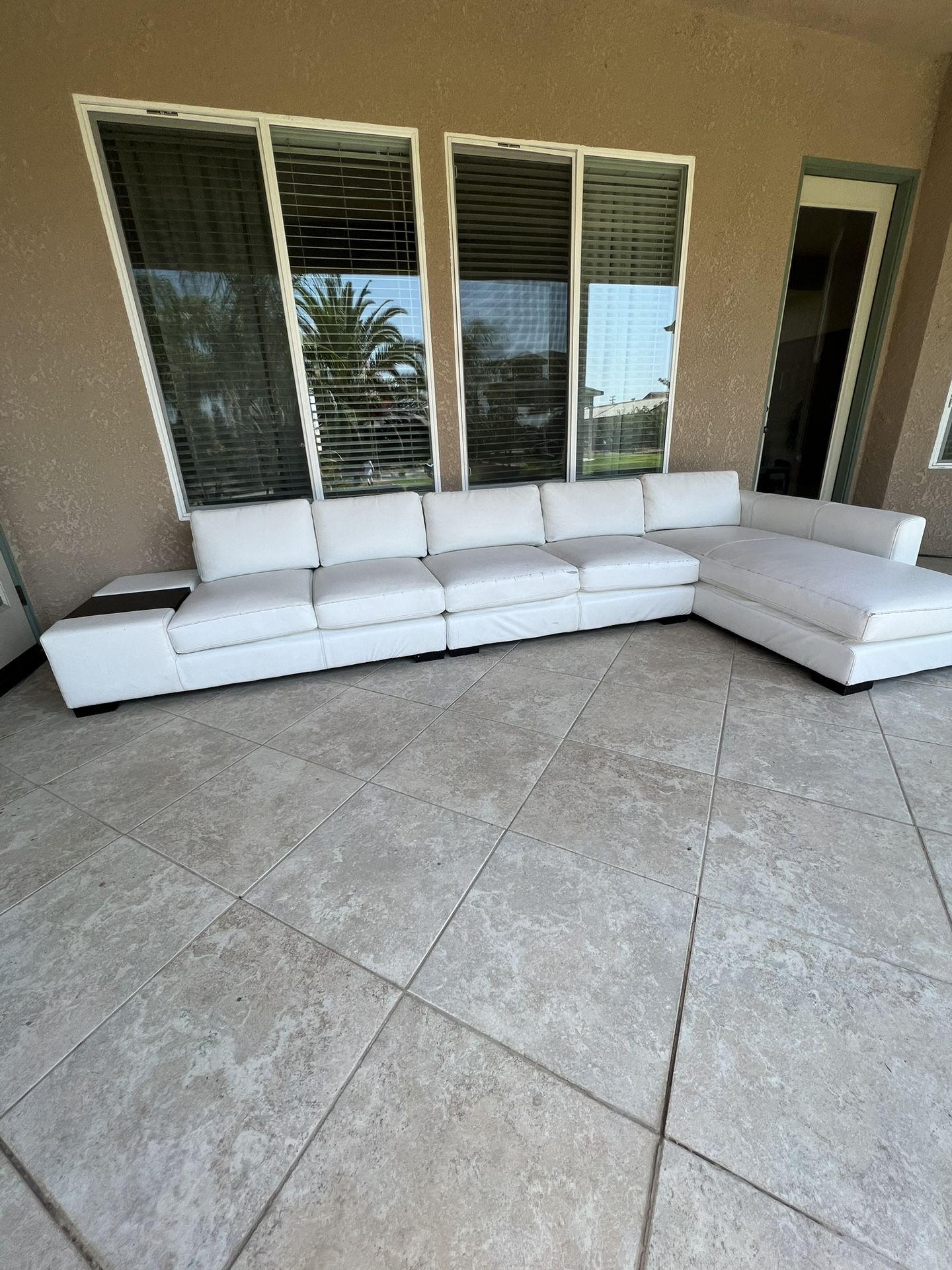 White Sectional  Couches 