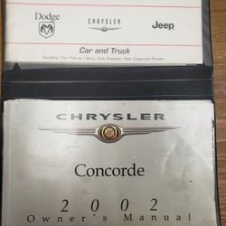 Chrysler Concorde Owner's Manual 