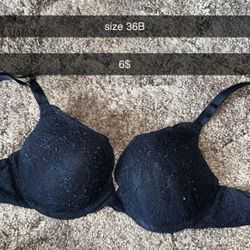 36B black bra