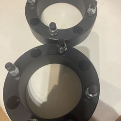 2Pc 2" Thick 4x156 ATV Wheel Spacers 3/8" x24 for Polaris Ranger