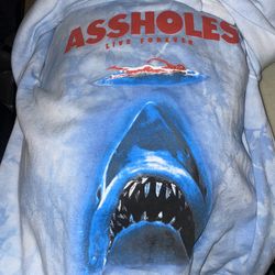 A$$holes live forever tye-dye hoodie & blk beanie combo