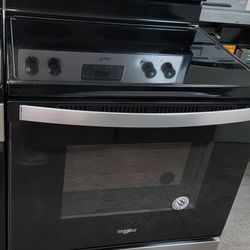 Stainless Whirlpool Electric Glass Top Stove With Warranty Delivery Available Fee Depend on Address 🏠 🚚 🛻 